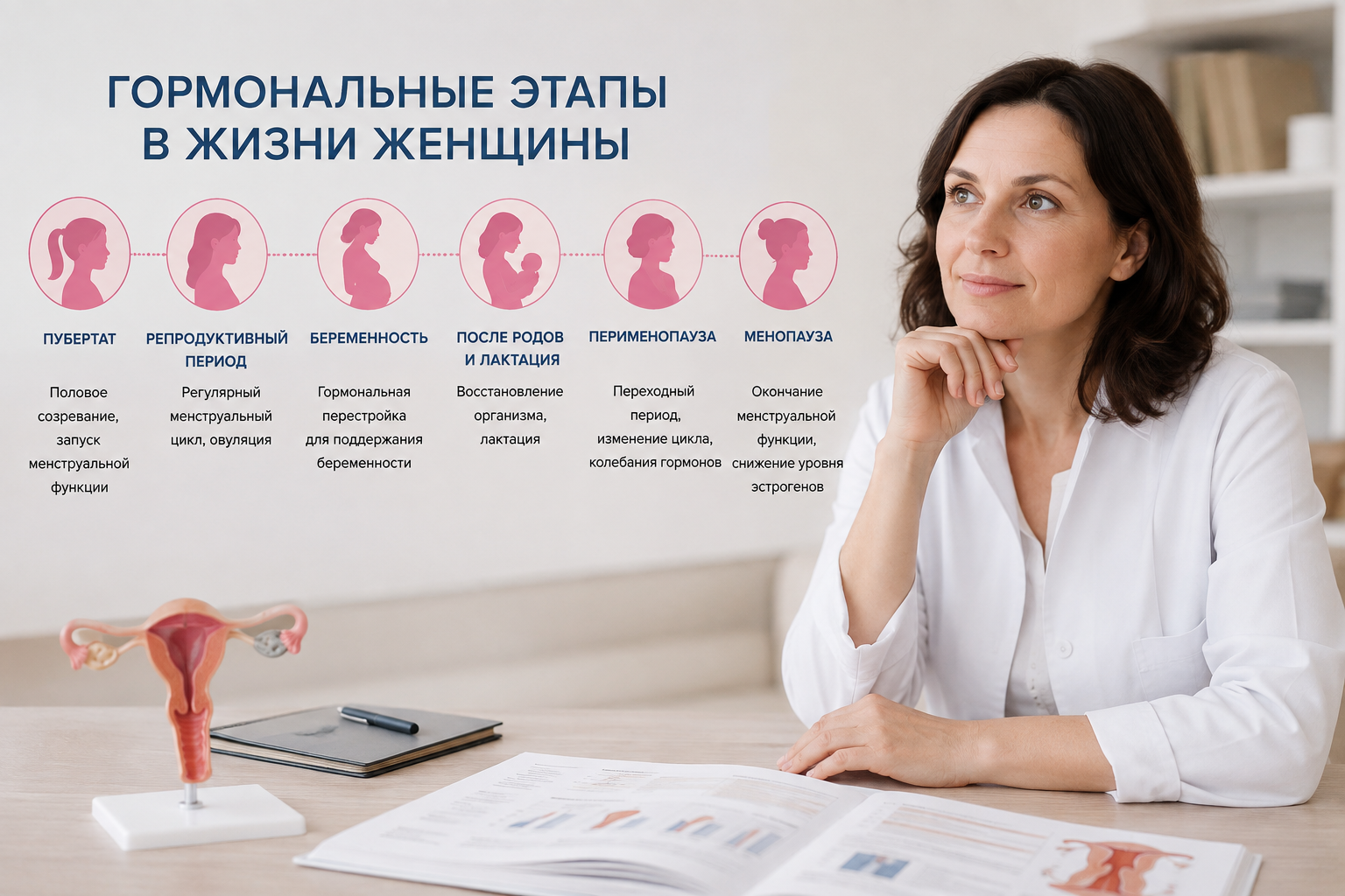 Гормональные этапы в жизни женщины: что важно знать