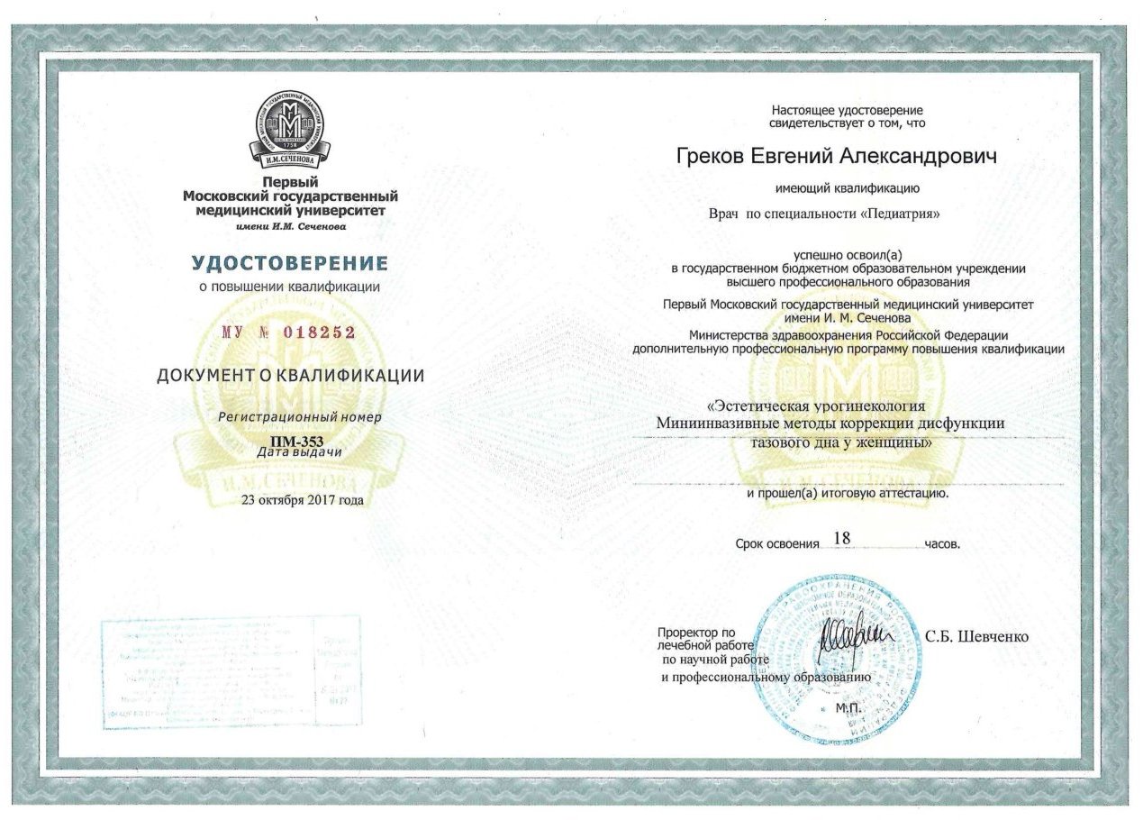 Диплом / сертификат